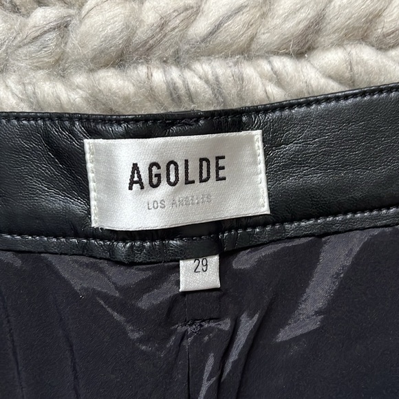 Agolde 90s pant  leather - Picture 2 of 4
